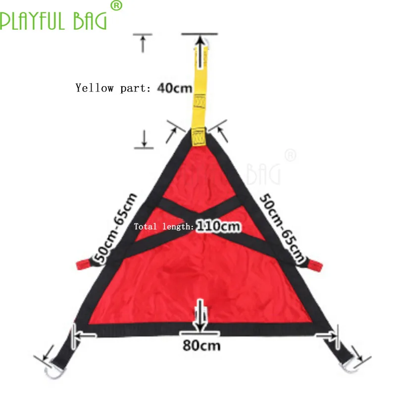 

Outdoor triangular rescue belt high-altitude fire safety belt underground rescue belt children's ZL36