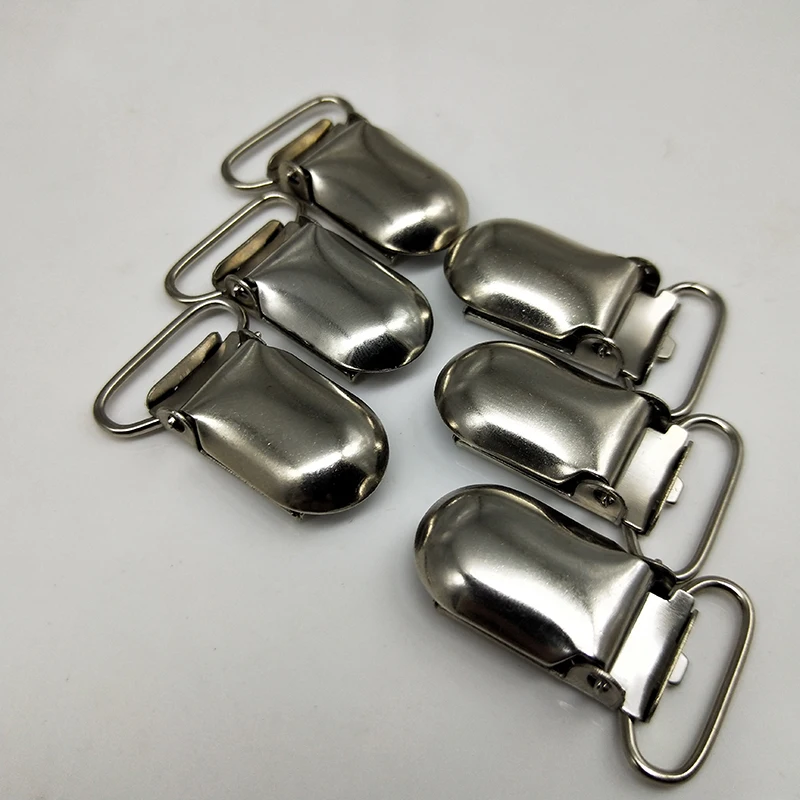 

200 pcs/lot 20mm Metal Antique Bronze/Silver Tone Hook baby Dummy Pacifier Holder Clips Suspender Clip Soother clips for ribbon