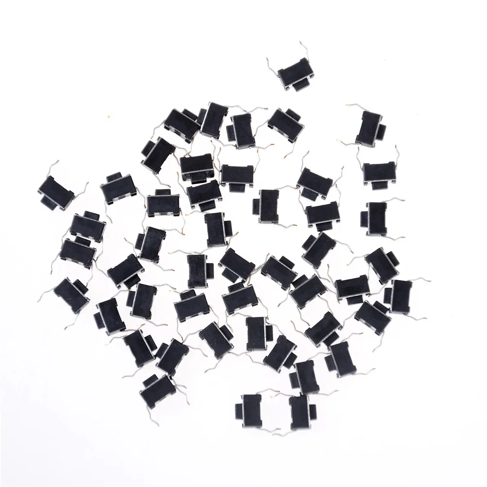 30pcs Panel PCB Momentary Tactile Tact Push Button Micro Switch 2 Pin DIP Light Touch 3*6*4.3 mm Keys Keyboard Wholesale