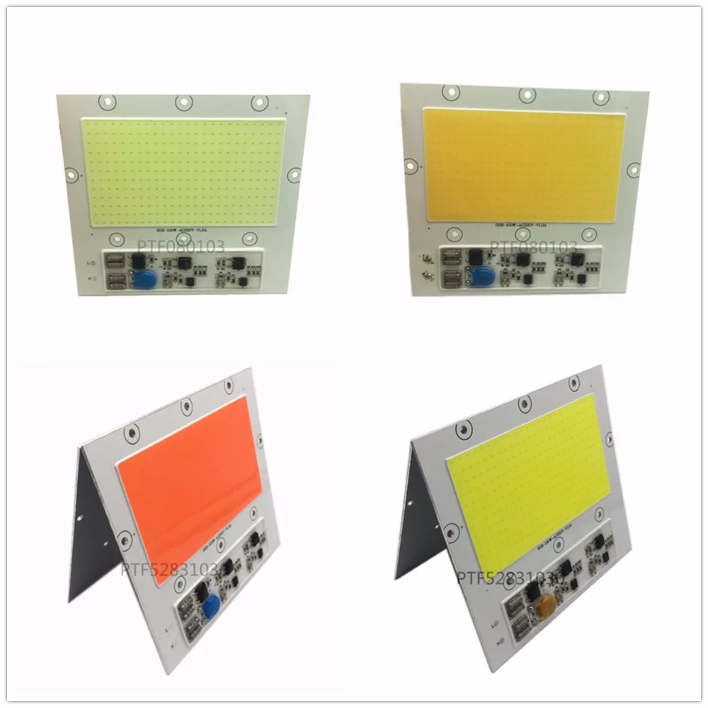 

100W light engine driver free 220V high pressure Warm white cold white white full spectrum band COB integrated light bulb