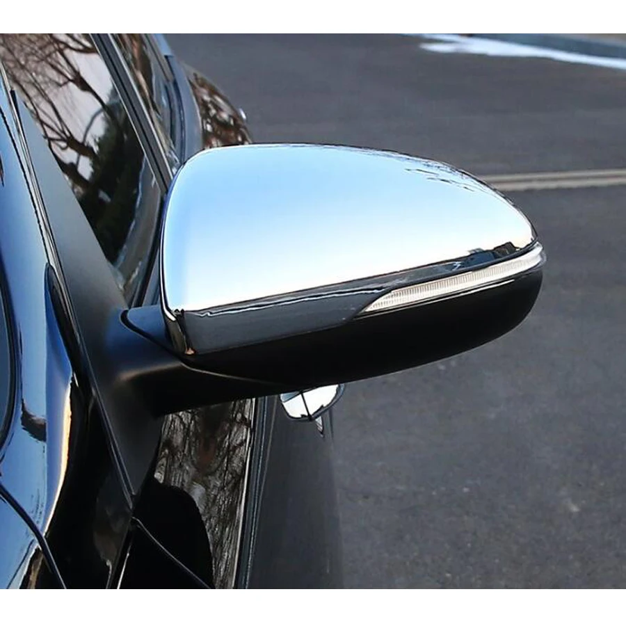 For Kia Optima K5 JF 2016 2017 2018 Car Exterior Rear View Mirror Cover Trim Styling Overlay Mouldings Chrome ABS 2Pcs/set