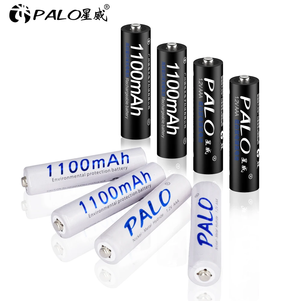 PALO  AAA 1.2v NIMH Battery 3A 1100mah 3A Rechargeable Battery Ni-mh Batteries AAA Battery Rechargeable for Camera Toys