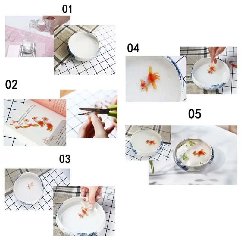 UV Resin Epoxy Resin Crafts Materials Filler Sticker Floral Colorful Translucent Crystal Animal Landscape Jewelry Making Tools