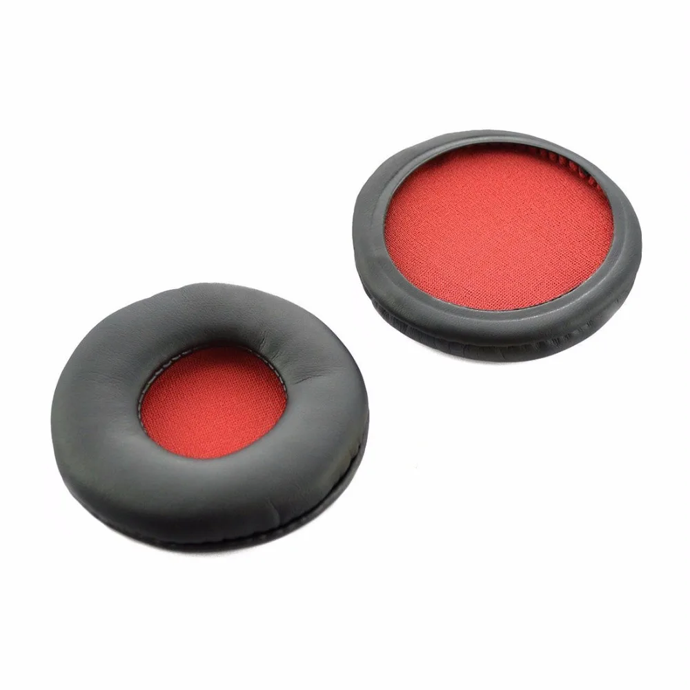 SONY MDR-ZX600 ZX600 Headphone Replacement Ear Pad Ear Cushion Ear Cups Ear Cover Earpads (Black leather & Red Mesh)