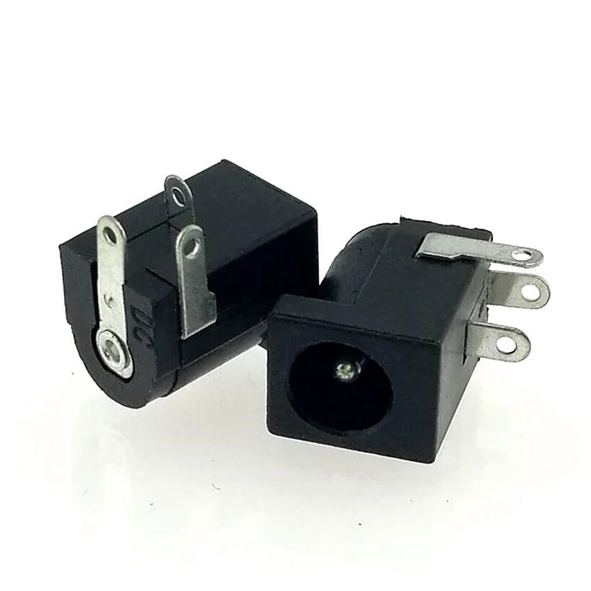 5 teile/los DC002 Buchse 3,5-1,1mm Steckdose 3-pin Jack Buchse Stecker Interface Schwarz Lade Port hohe Qualität Haushalt