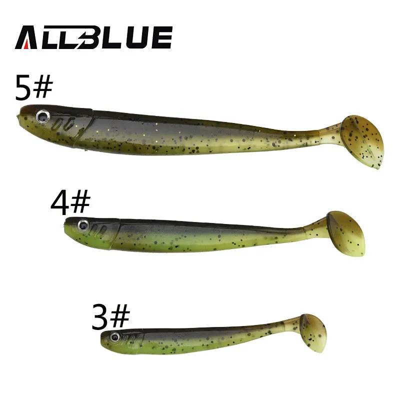 ALLBLUE Nuovo Vivido Verme Esche Morbide Esche Da Pesca Artificiali Jig Swim Shad Minnow Attrezzatura Da Pesca Esche Da Pesca Peche