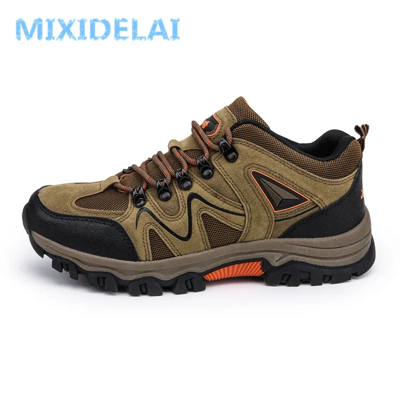 MIXIDELAI 2024 New Brand Spring Fashion Outdoors Sneakers Breathable Men\'s Shoes Mens Combat Desert Casual Shoes Plus Size 36-47