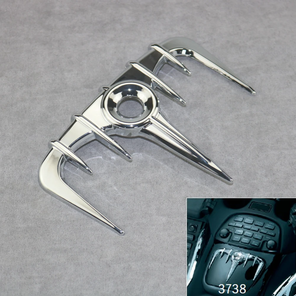 

Motorbike Middle box lock decorative cover For HONDA Goldwing GL1800 2001-2010 ABS Plastic Chrome