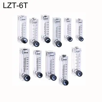 LZT-6T 10-100ml/min Square Panel Type Gas Flowmeter Air Flow Meter rotameter