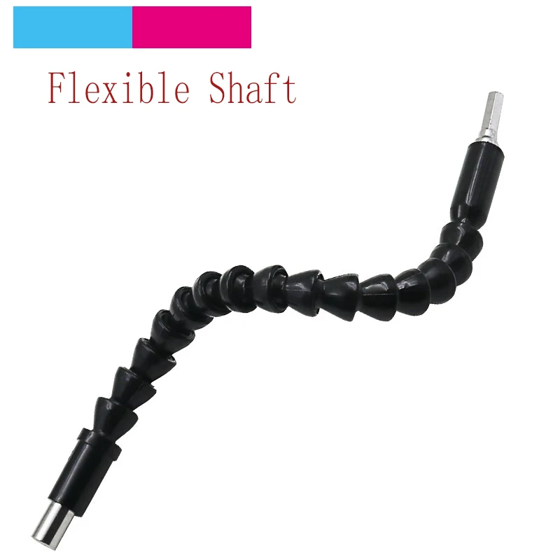 250/295mm Electronics Drill Black Flexible Shaft Bits Extention Screwdriver Bit Holder Connect Link