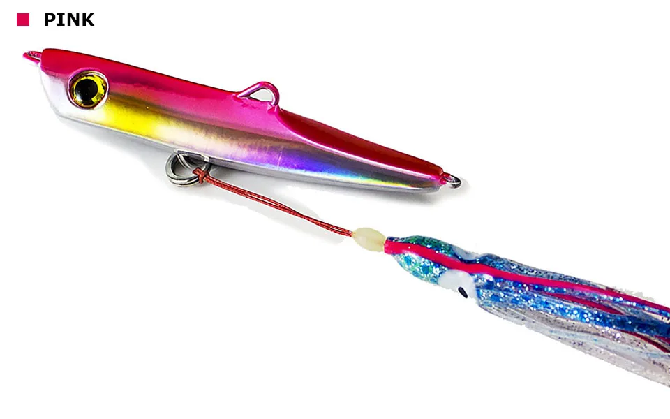 Countbass 150 g 5,3 Unzen Inchiku Jigs mit Octopus Assist Hook, Squid Jigging, Saltwater Bottom Ship Snapper Angelköder – Detail 9