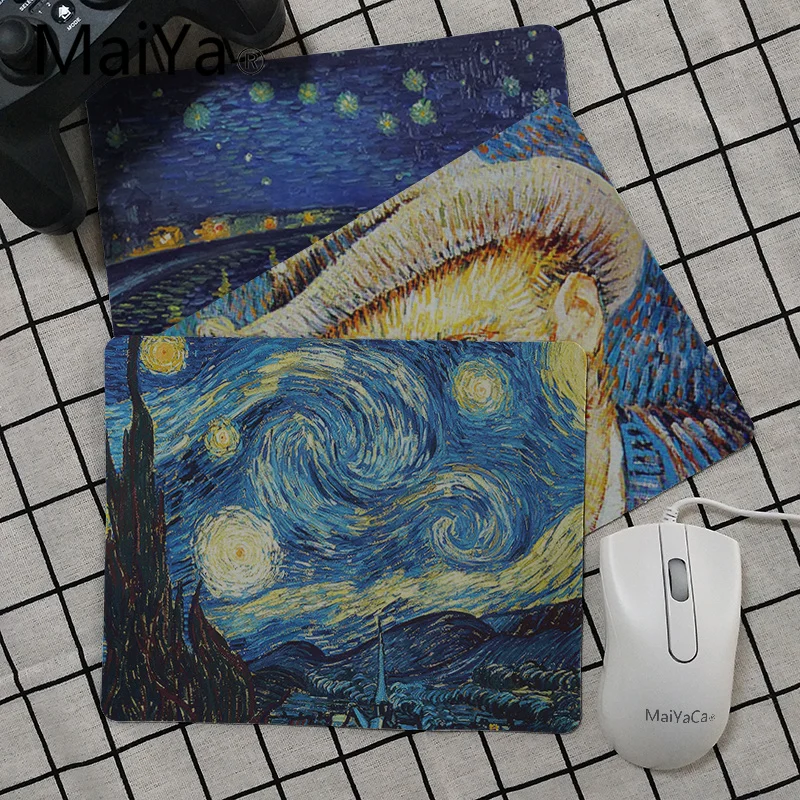 Maiya High Quality Great famous art van Gogh Keyboard Gaming MousePads Smooth Writing Pad Desktops Mate gaming mouse pad