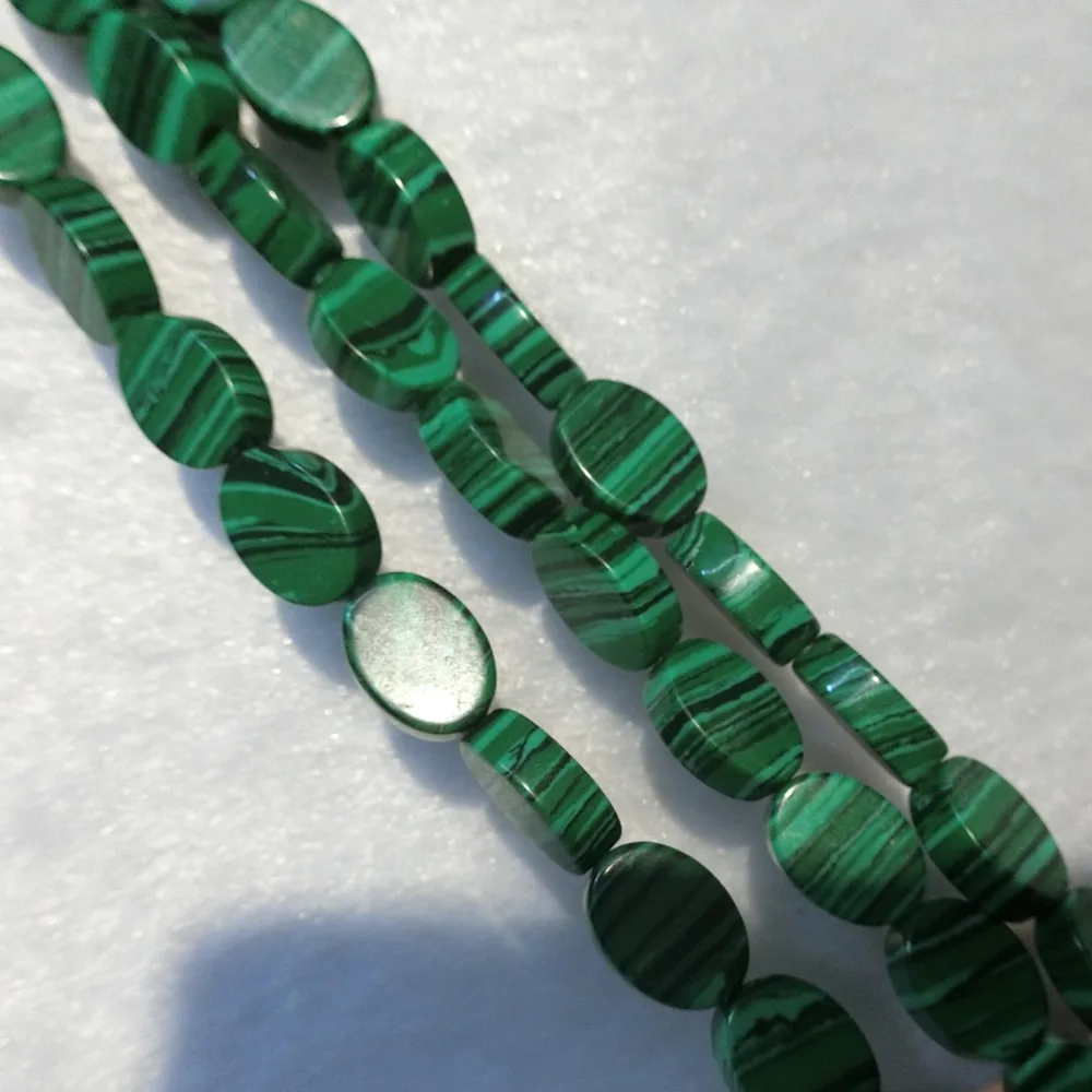 

Wholesale 168pcs Oval Shape Malachite Opal Natural Stone Loose Beads Accessories Jewelry Making Earring Bracelet Necklace Free