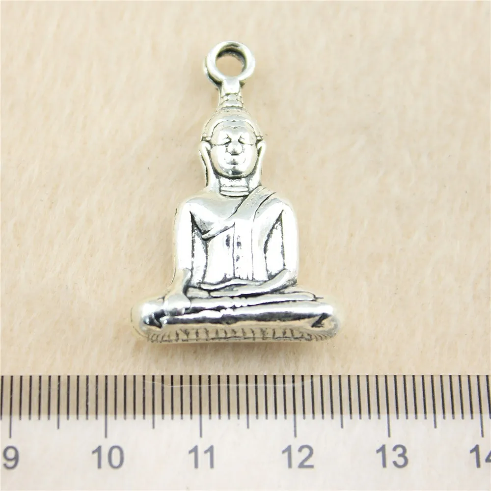 7pcs/lot 35*23mm ancient silver Buddha charm Pendants DIY jewelry for bracelet necklace earring