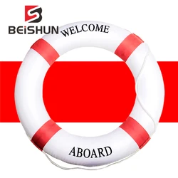 Solid Foam Lifebuoy Double Thickening Rescue Swimming Lifesaving Ring Floating Lifesaving Swimming Lifebuoy Watersport Accessary