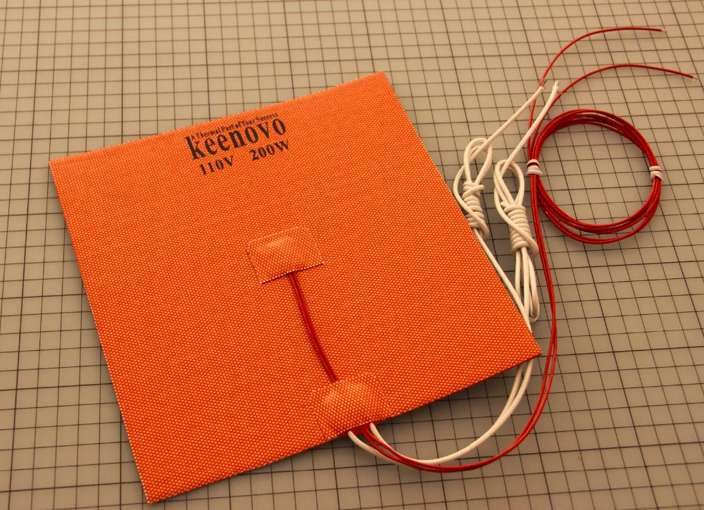 

200*200,200W@110V, w/ NTC 100K Thermistor,Keenovo Silicone Heater 3D Printer Heater,Heatbed, First Grade Quality Guaranteed