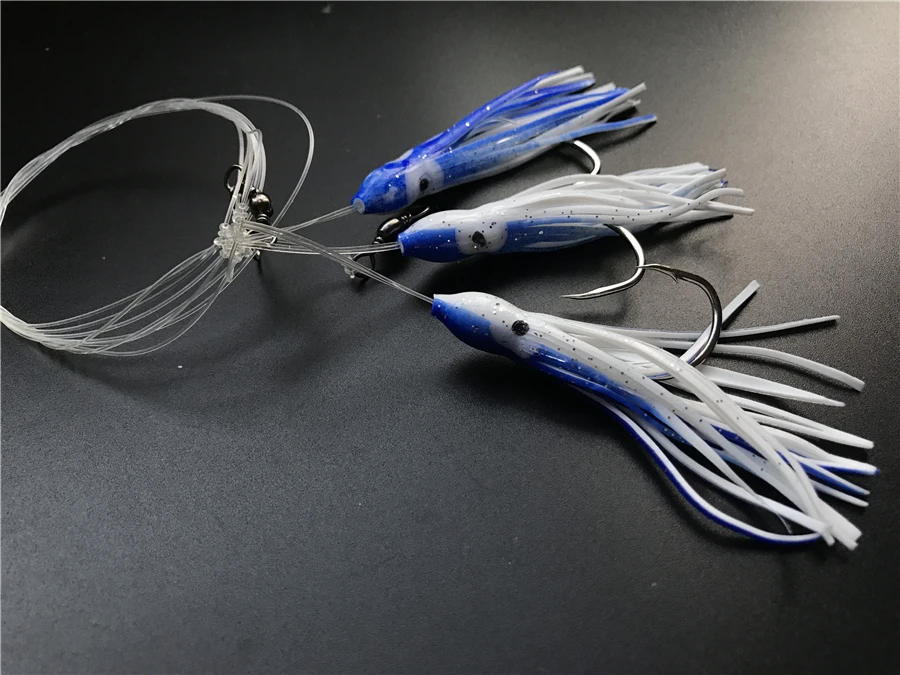 Artificial 6 bags srtificial octopus sabiki rigs bait , fishing snapper rigs , Sea Grouper pink sailfish lure bottom bait