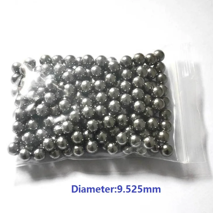 

1kg/lot (283pcs) Diameter 9.525mm stainless steel SUS304 balls Dia 9.525 mm slingshot bearing balls for hunting shooting