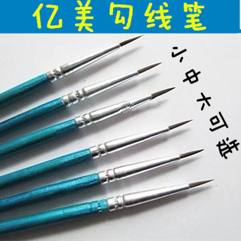 100 Pcs /set Fine Hand Painted Thin Hook Line Pen Miniature Paint Brush Set Professional Brush Painting Pen for Fine Detailing