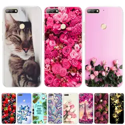 for funda huawei Y7 2018 case for huawei Y7 Prime 2018 cover soft tpu silicon case for coque huawei Y 7 Y7 prime 2018 phone case