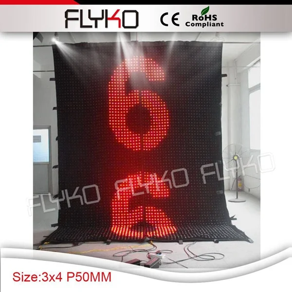 full color fashion show stage background led display wall