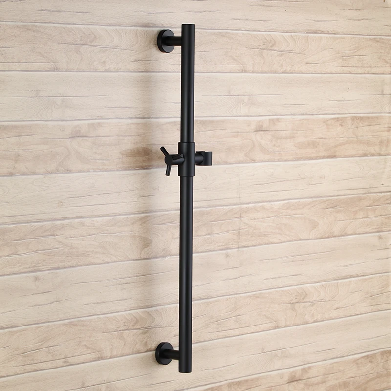 

Black All metal Stainless steel Shower Slide Bar for Bathroom with Adjustable Handheld Shower Holder Wall Mount