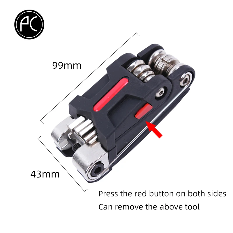 PCycling 18 In 1 Bike Bicycle Multi Repair Tool Set Kit Hexagon Screwdriver Wrench Set Chain Rivet Mountain Cycle Tool Sets