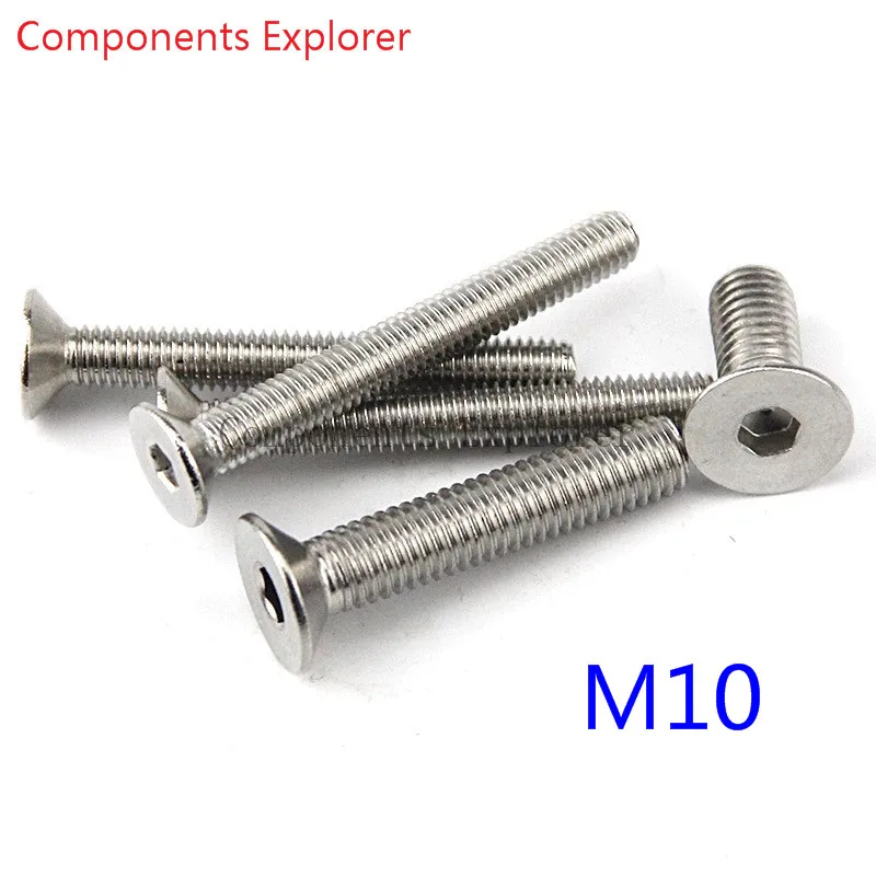 

304# Stainless steel Flat head bolts M10*16/20/25/30mm