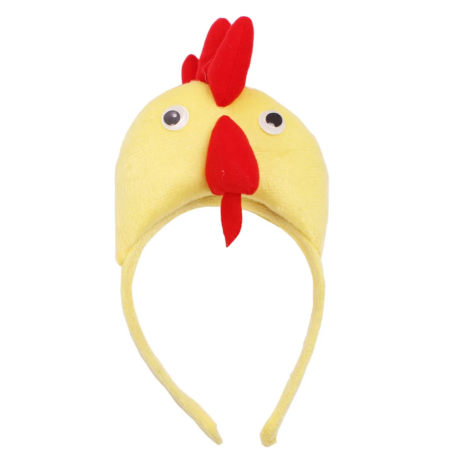 Yellow Chicken Girls Tutu Dress with Headband Animal Baby Girls Birthday Party Dress Up Halloween Children Cosplay Costume