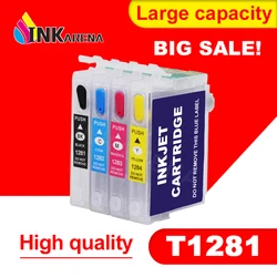 T1281 Refillable Ink Cartridge For Epson S22 SX125 SX130 SX235W SX420W SX440W SX430W SX425W SX435W SX438 SX445W BX305F SX230