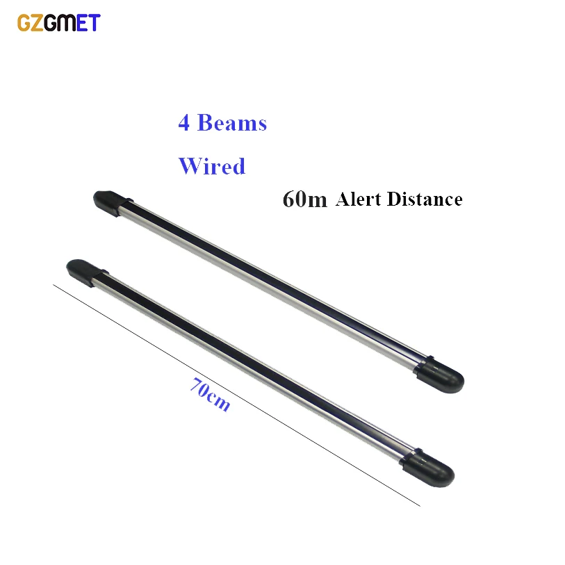 GZGMET Outdoor IR BEAM Detector waterproof perimeter security intrusion fence detector
