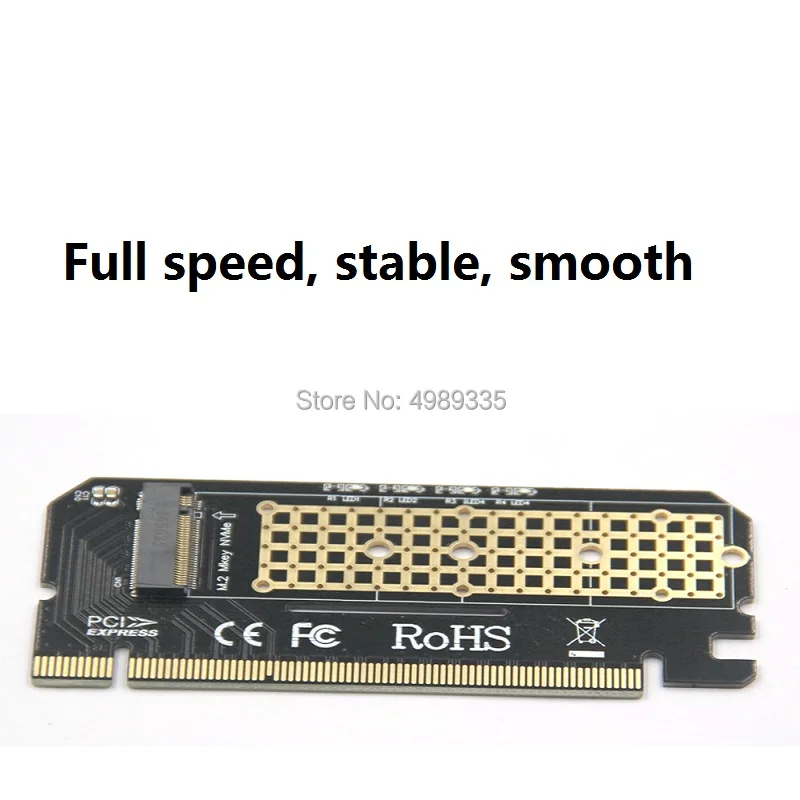 

PCI-E 3.0 16x m.2 NVME SSD Full Speed Riser PCIe to M key NGFF Gen3 Factory Direct