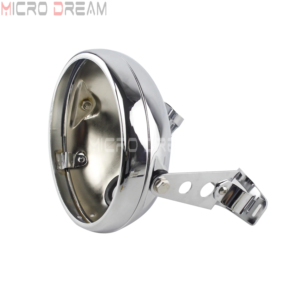 ل هارلي سبورتستر داينا سوفتيل فات بوي كروم دراجة نارية 7 بوصة LED العلوي الإسكان غطاء قوس كشافات دلو ث/المشبك