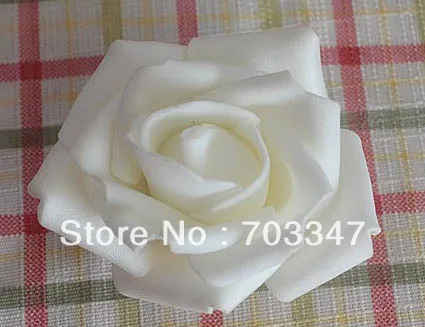 (700pcs/Lot) Beautiful  6cm Multi-Colored Foam Roses Head  For Diy Hair Flowers Wedding,7 Colors