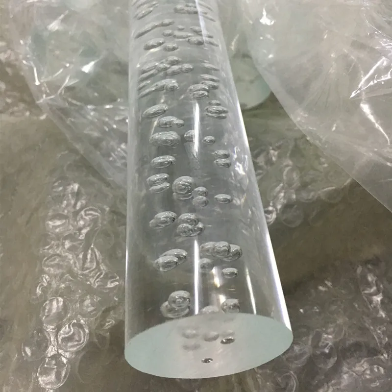 

Acrylic Clear Bubble Rod Home Improvement Plastic Sticks Building Materials PMMA BAR Can Be Used For LED 6pcs OD40mmx1000mm