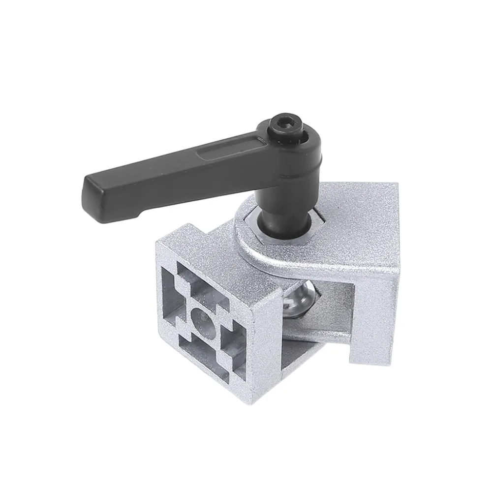 Zinc Alloy Flexible Pivot Joint Connector with Handle Corner Hinge for Aluminum Extrusion Profile 3030S/4040S
