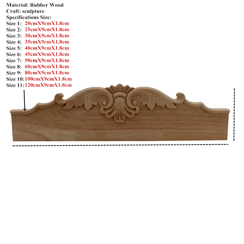 VZLX Figurines Woodcarving Decal Pretty Wood Appliques Carved Miniatures Wooden Crafts Furniture Window Decor Home Decoration