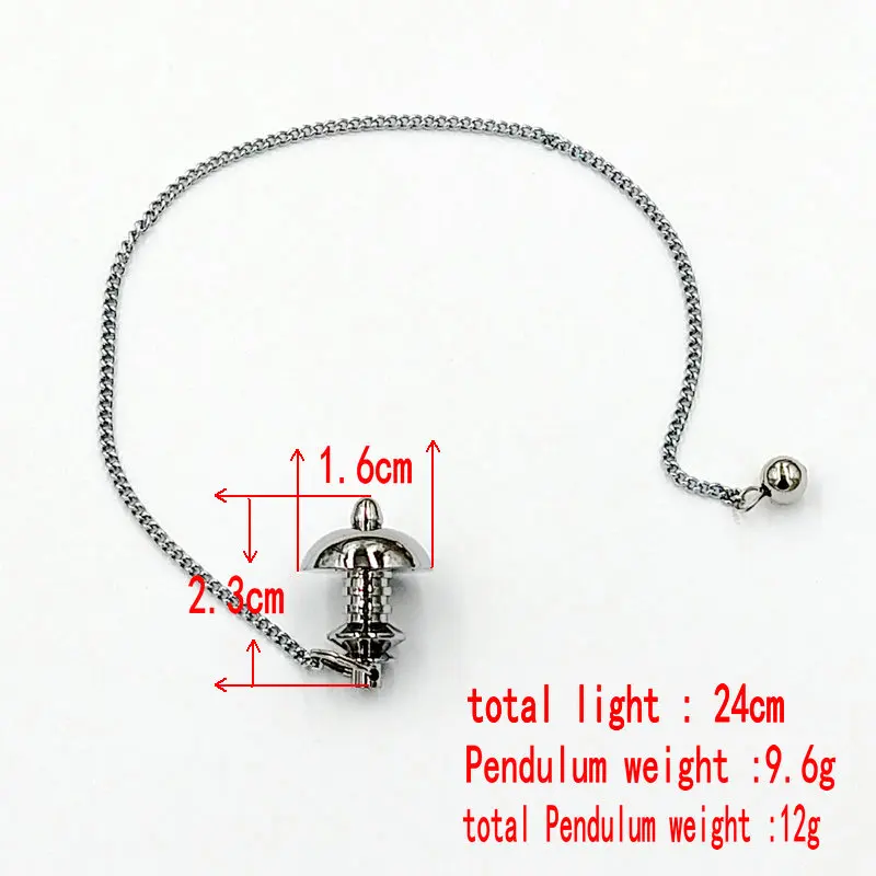 Ya.x Pendulums for Dowsing Wicca Balancing Pointed Cone Pendant Brass Pendulo Divinacion Healing Universal Reiki Charms