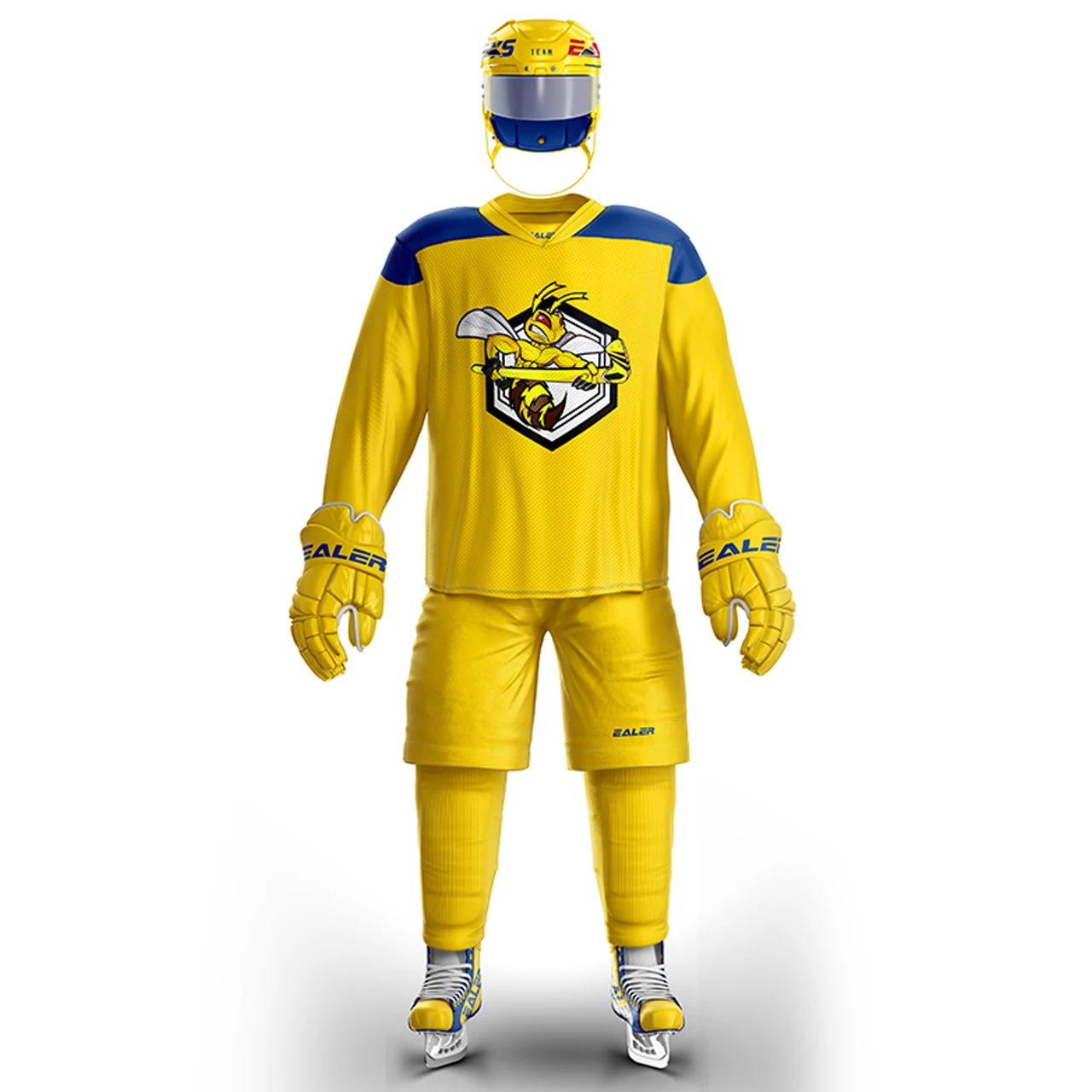 

COLDOUTDOOR yellow ice training hockey jersey