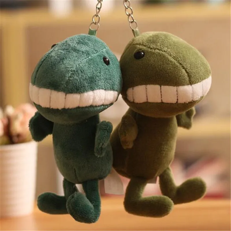 1PCS Mini Big Tooth Dinosaur Plush Toys Small Pendant Cute Dinosaurs Stuffed Toy Couple Gift Hot Sale 12CM HANDANWEIRAN