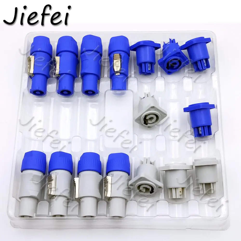 

40sets high quality PowerCON Type A NAC3FCA+NAC3MPA-1 Chassis Plug Panel Connector 20A/250V