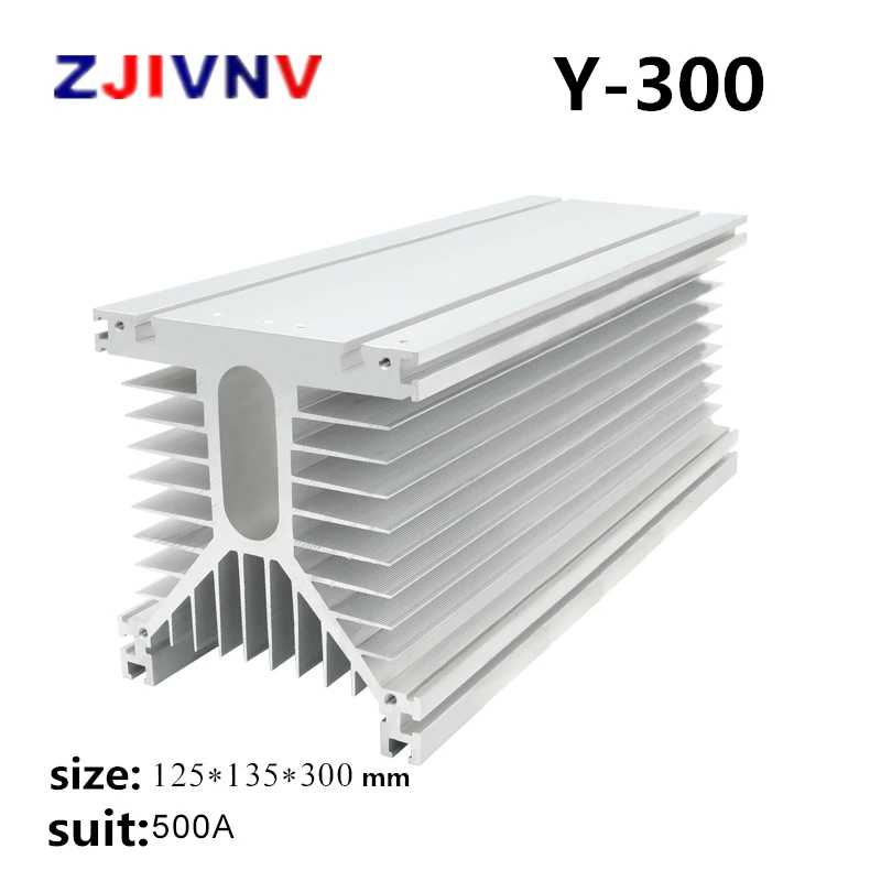 y300 white 125*135*300 mm 500A three phase solid state relay Industrial SSR heat sink radiator Y shape