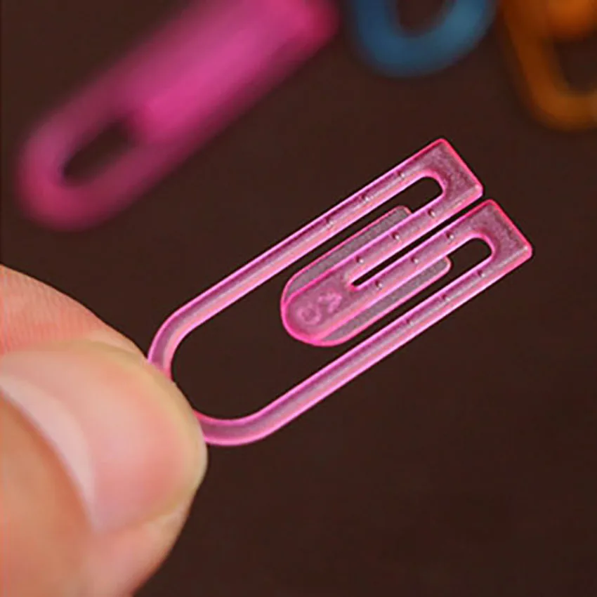 ABS Paper Clip Colorful Tab Index Students Bookmarks Office Supplies Filing Data Student Clipping Paper Decorative Stationary