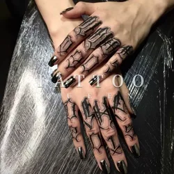 Wasserdicht Temporäre Tätowierung Aufkleber Gothic Worte tattoo für finger tatto aufkleber flash-tattoo fake tattoos