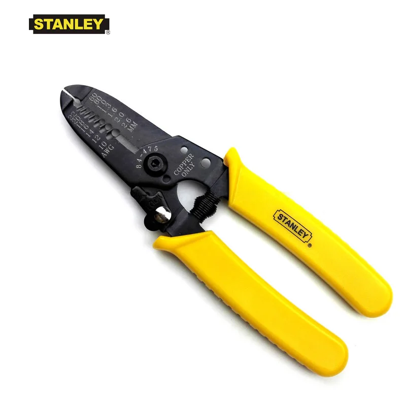 

Stanley 1 PC 6 inch ease multi-tool wire stripper crimper cutter pliers AWG10-22 AWG14-24 AWG20-30 AWG 10-20 stripping hand tool