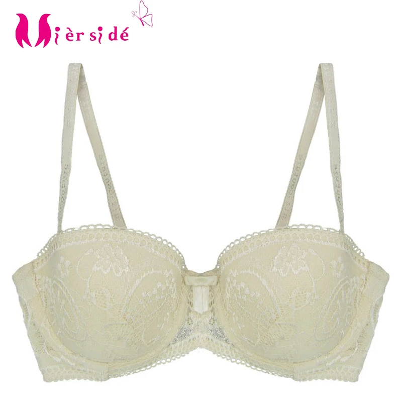 Meside-sutiã de renda floral bordado, roupa íntima feminina de alta qualidade, 32-38 b/c