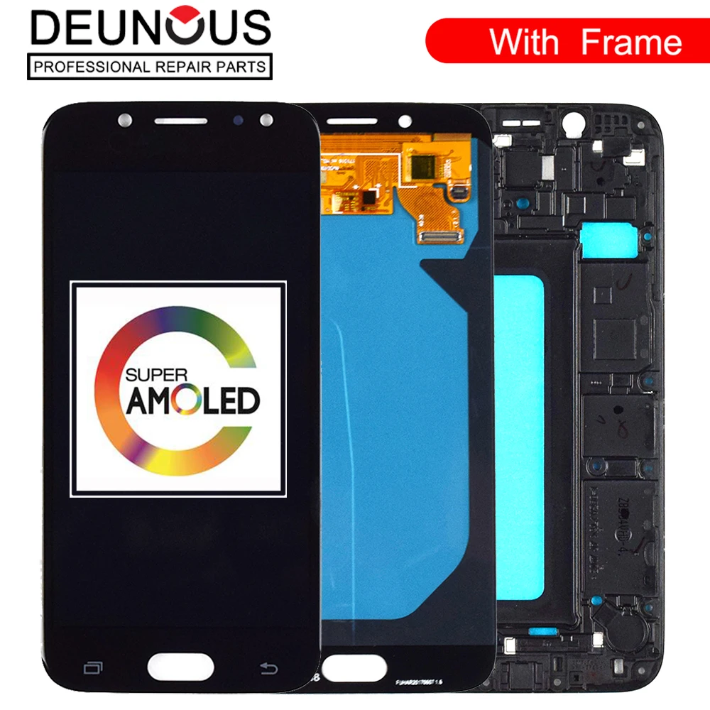 New 5.5\'\' AMOLED Display for SAMSUNG Galaxy J7 Pro J730 LCD For SAMSUNG J7 2017 J730 Display Touch Screen Digitizer