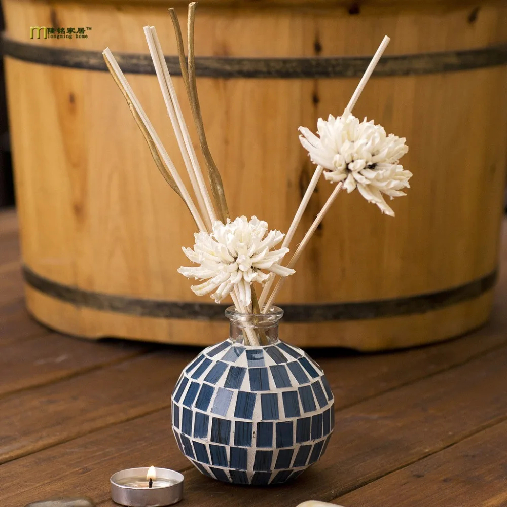 

1 шт. 6 Арома без огня ароматерапия домашний интерьер подлинные высококачественные цветные стеклянные украшения набор для ароматерапии KA 1310