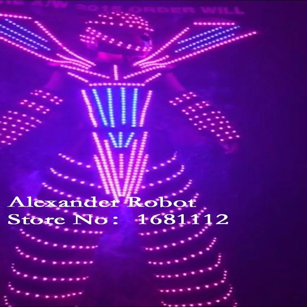 LED Costume /LED Clothing/Light suits/ LED Robot suits/ Luminous costume/ The cost includes stilts568