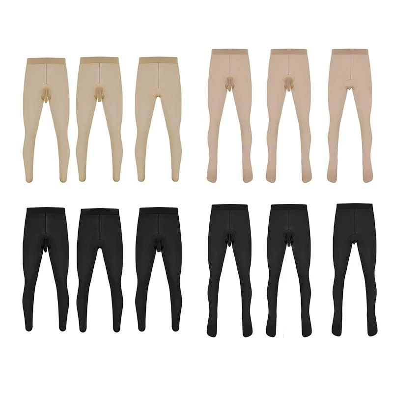 YiZYiF Mens pantyhose Skinny Stretchy Pantyhose medias hombre Men Tights Penis Pouch Sheath Underwear Hosiery Seamless Lingerie